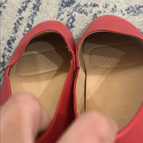 Dansko Larisa SlipOn Leather Red Flats Casual Everyday Comfort Size 42 (11.5-12) - Picture 4 of 11